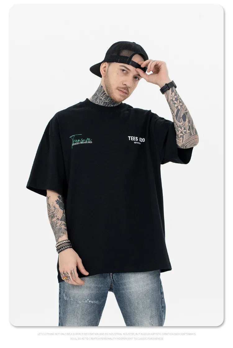 American High Street Basic T-shirt Loose Oversize