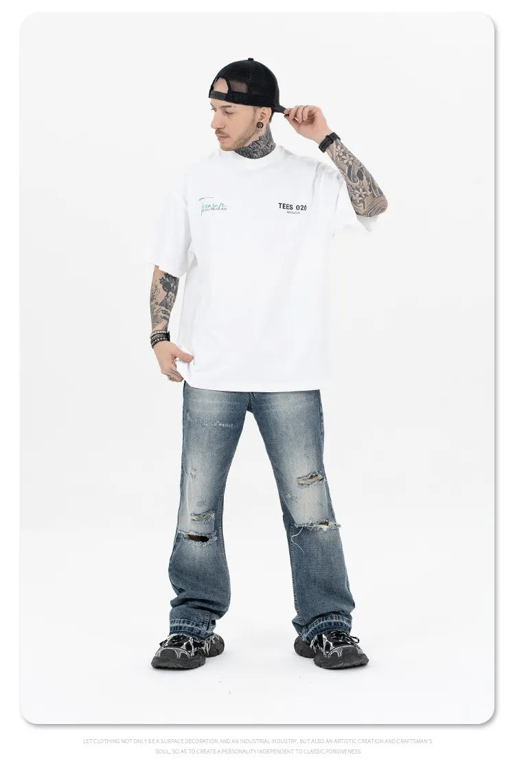 American High Street Basic T-shirt Loose Oversize